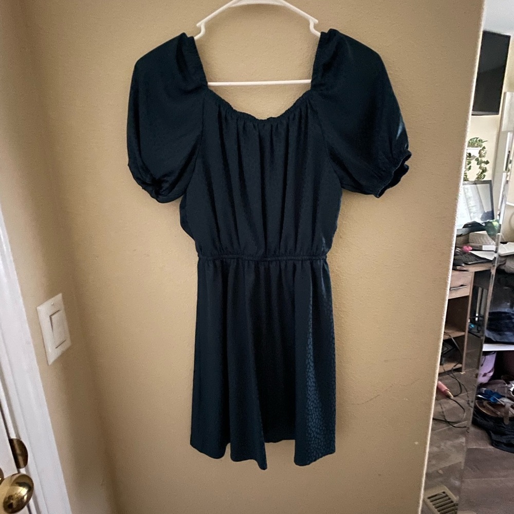 Green Satin dress